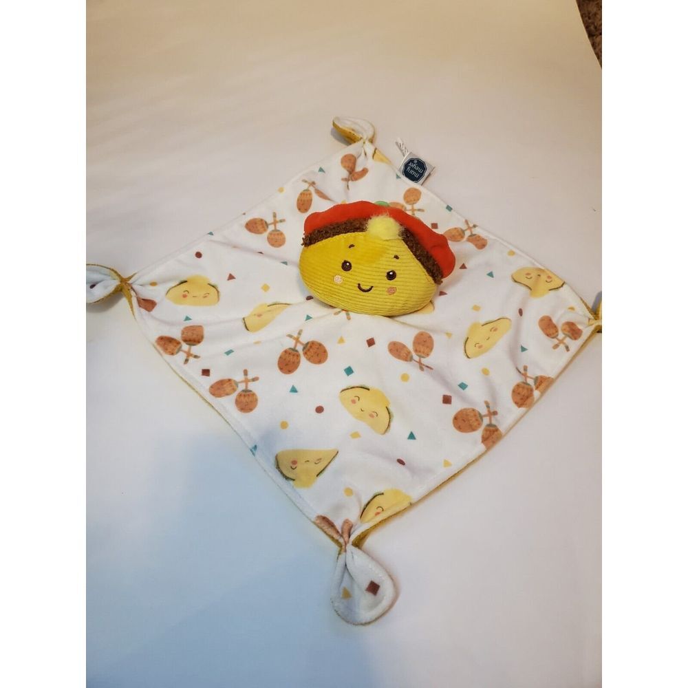 Mary Meyer Sweet Taco Lovey Plush‎ Security Blanket Knotted Corners